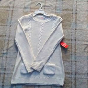 I'm selling a white sweater